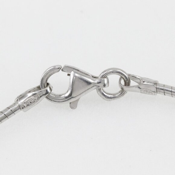 Baccarat heart Necklace choker clear Silver925/crystal heart 8.8g Women - Picture 5 of 7